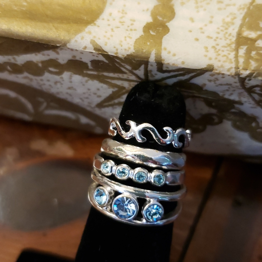 (MD)  Silver Toe/Pinky Rings Group - Picture 7 of 8
